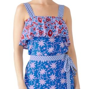 Warm Floral Boat Blouse size 2